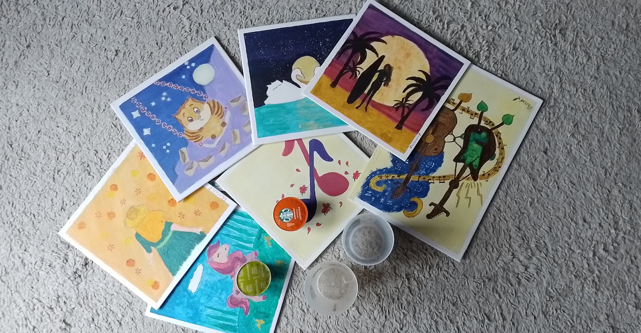 café toile sur l'enfance