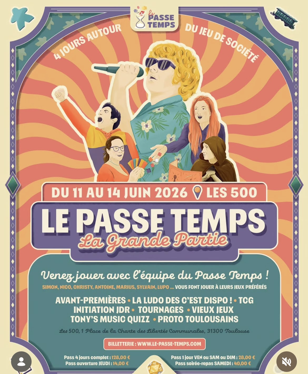 Le Passes-Temps – Les grandes parties